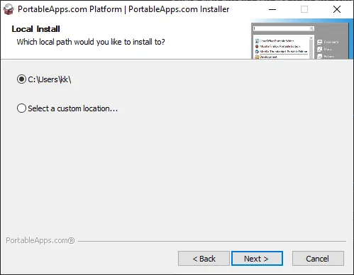 Select directory